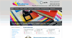 Desktop Screenshot of drukarniawarszawa.com.pl