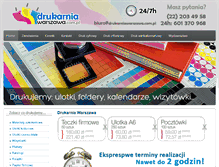 Tablet Screenshot of drukarniawarszawa.com.pl